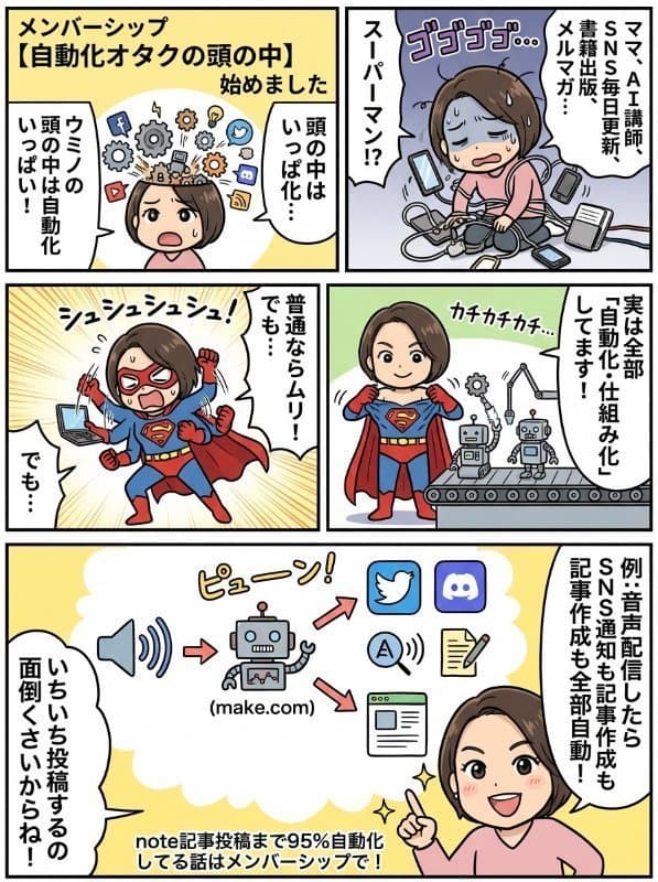 マンガ:ギャグ漫画風